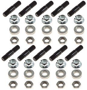 Wheel Studs, Screw-In, stud kit with .0625 washers