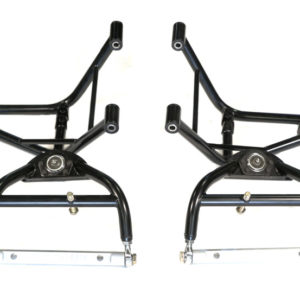 Two front upper and lower A-arms