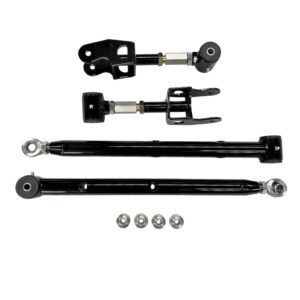 1-1/2" Mild Steel Rear Lower Control Arms Single Adjustable & Poly Double Adjustable Uppers